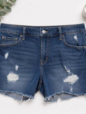 Old Navy High Rise Distressed Denim Shorts Size 6